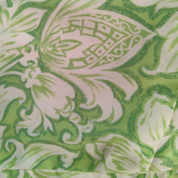 Vintage L'Aiglon Blouson Resort Style Paisley Lime Green Short Sleeves Dress - Picture 11 of 11
